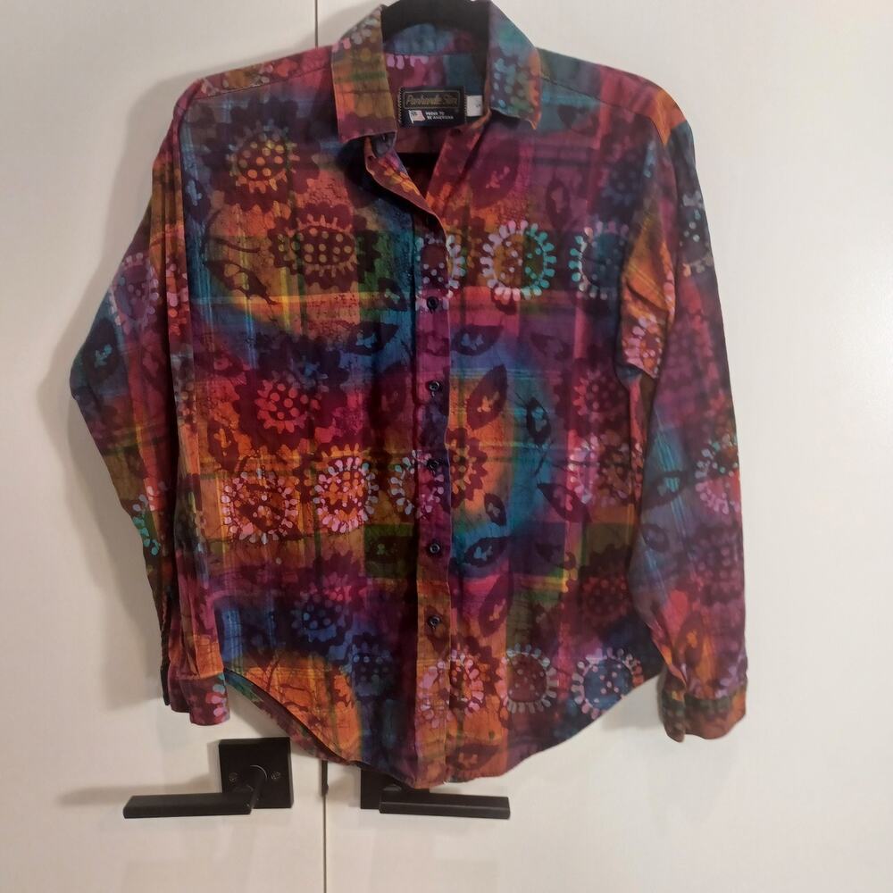 VTG Panhandle Slim Boho Button-Up Top